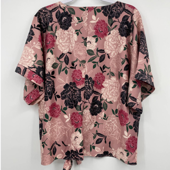 SOLD Marc New York Pink Floral Kimono Blouse Shirt NEW - Picture 11 of 14
